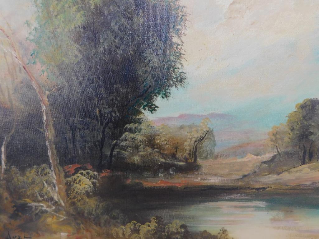 Early 1900s Oil on Canvas - Signed E. Aval (AKA reinoso) - 16" x 20" - 8