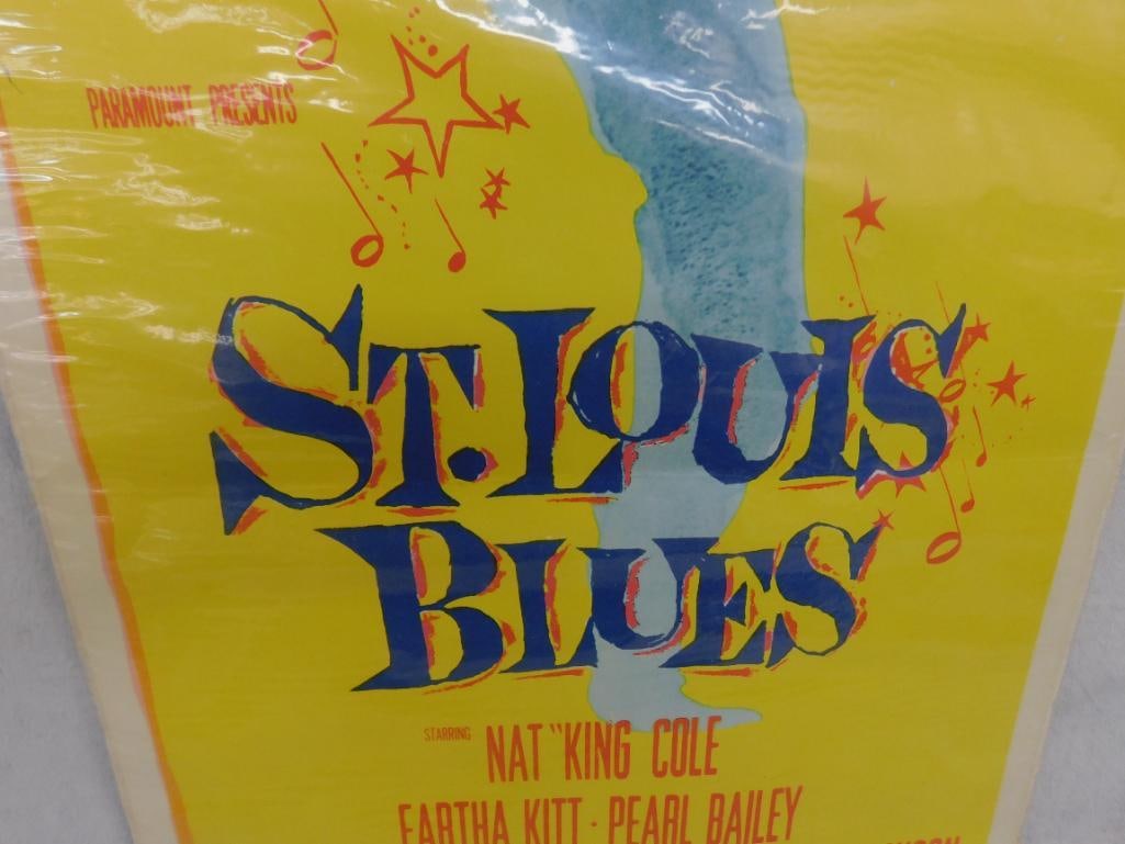 1958 "St. Louis Blues" Theater Poster Insert - 14" x 36" - 4