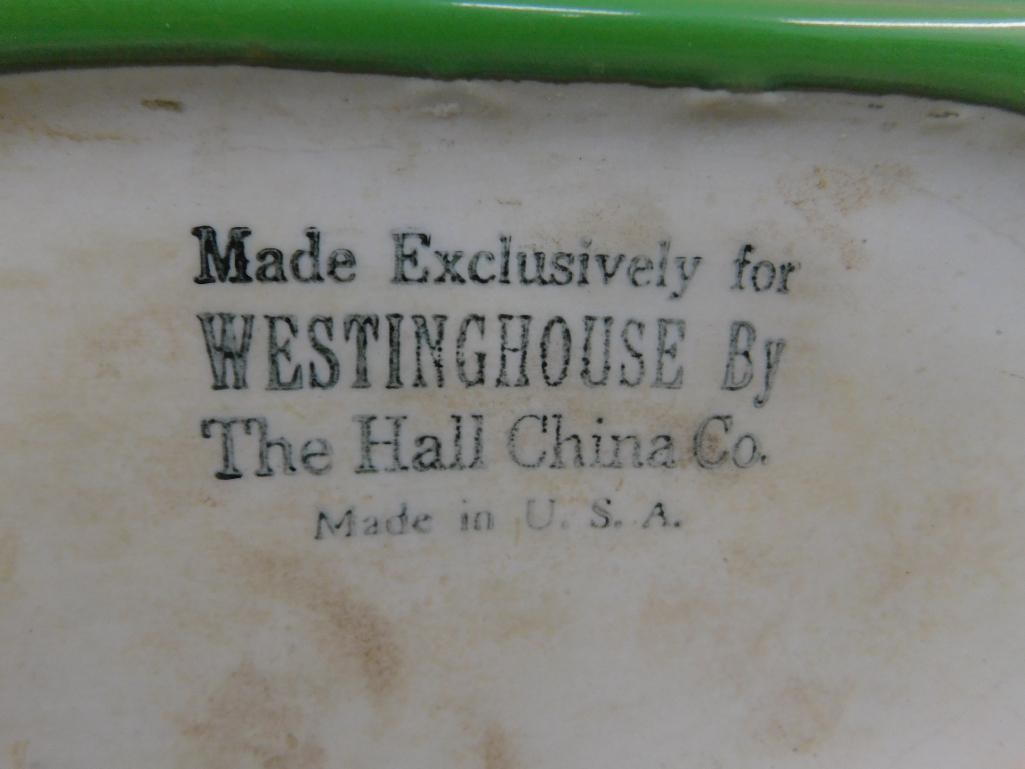Vintage Westinghouse Lidded Water Pitcher 5.25" x 11" x 5" - Refrigerator Dish - 4" x 7" x 4.5" - 7