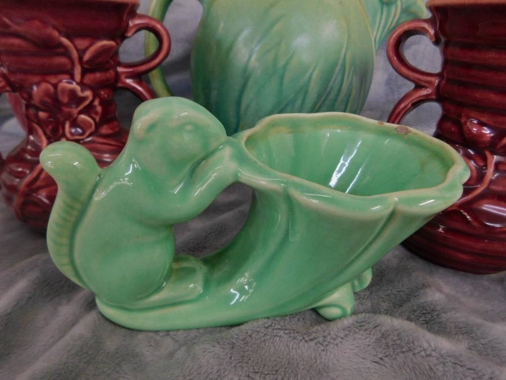 Group of 7 Vintage USA Pottery - 4" To 8" Tall - 7