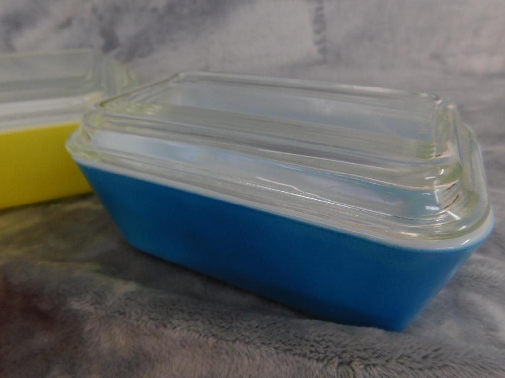 Pyrex - 4 Piece Refrigerator Dishes with Lids - 1 Large - 1 Medium - 2 Small - 8