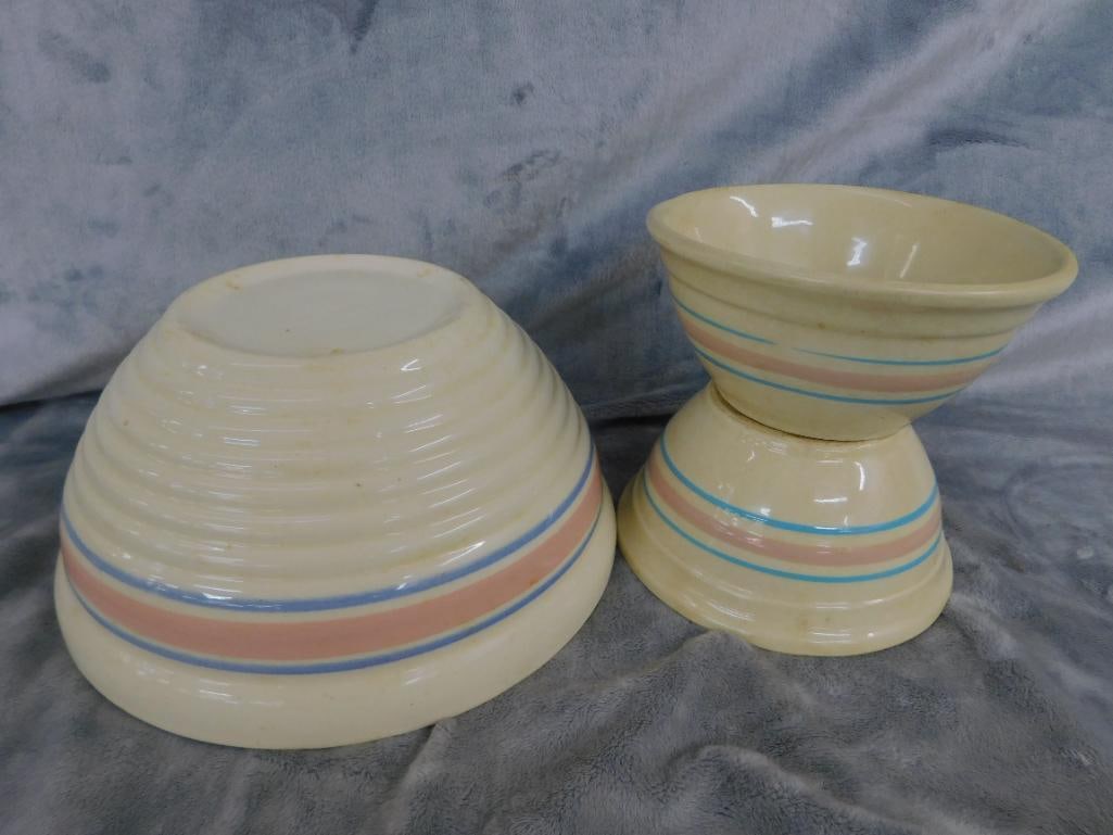 Group of 3 Vintage USA Mixing Bowls - 9.75" - 6.25" - 6.25" - 10