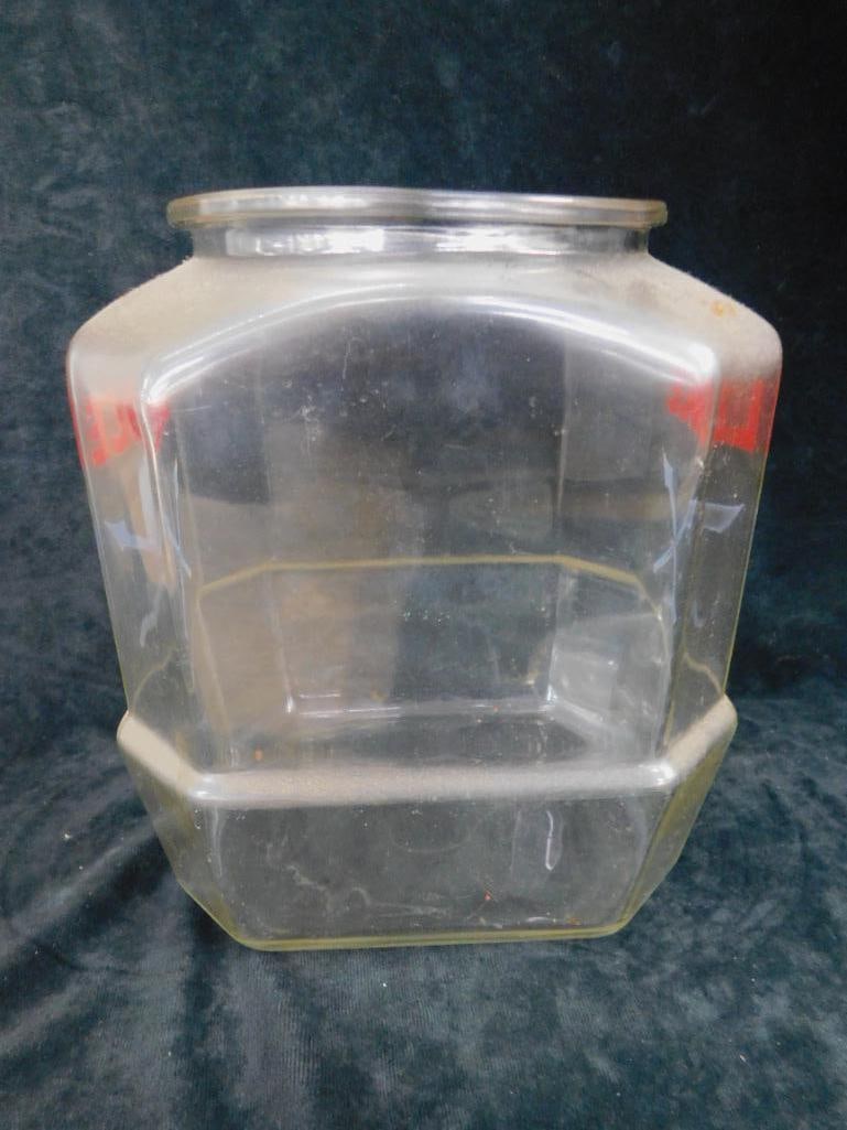 Vintage Counter Top "Lance" Glass Merchandiser With Lid - 13" x 8.5" x 7.5" - 4