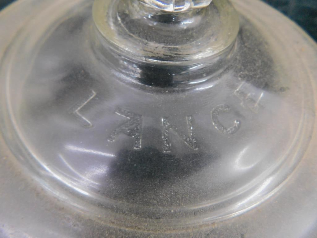 Vintage Counter Top "Lance" Glass Merchandiser With Lid - 13" x 8.5" x 7.5" - 8