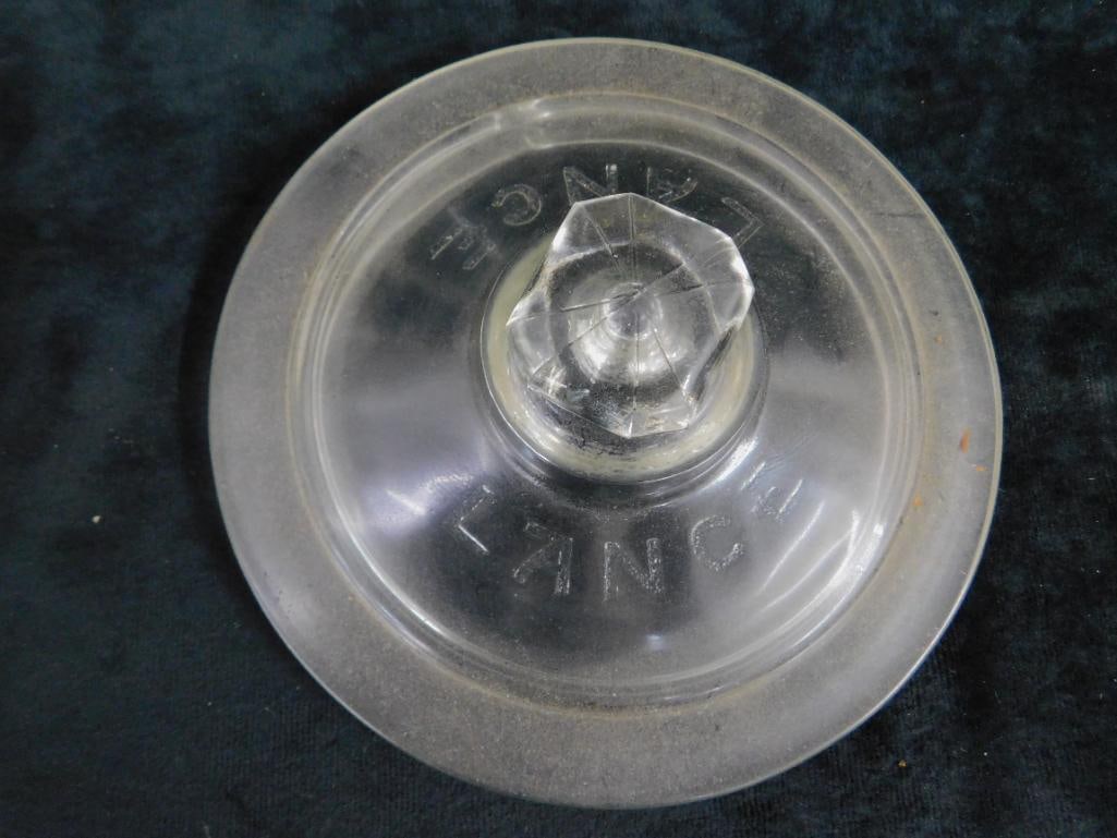 Vintage Counter Top "Lance" Glass Merchandiser With Lid - 13" x 8.5" x 7.5" - 9