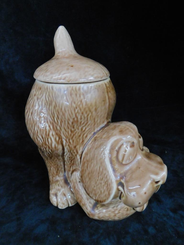 McCoy Cookie Jar - Dog - #0272 - 10.5" x 6" x 5.5" - 10