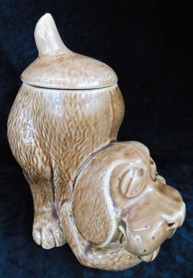 McCoy Cookie Jar - Dog - #0272 - 10.5" x 6" x 5.5": See Photos For Condition and Details