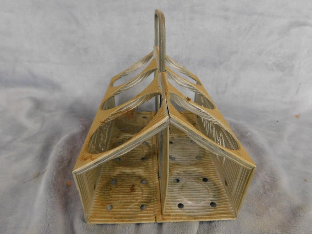 Vintage Aluminum Coca Cola Six Pack Holder - 7" x 8" x 5.25" - 4