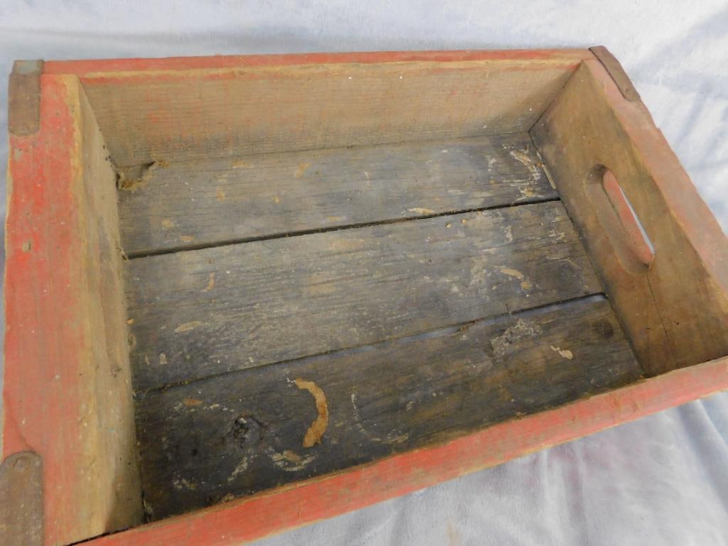 Vintage Wood Coca Cola Advertising Crate - 4.25" x 18" x 11.5" - 2