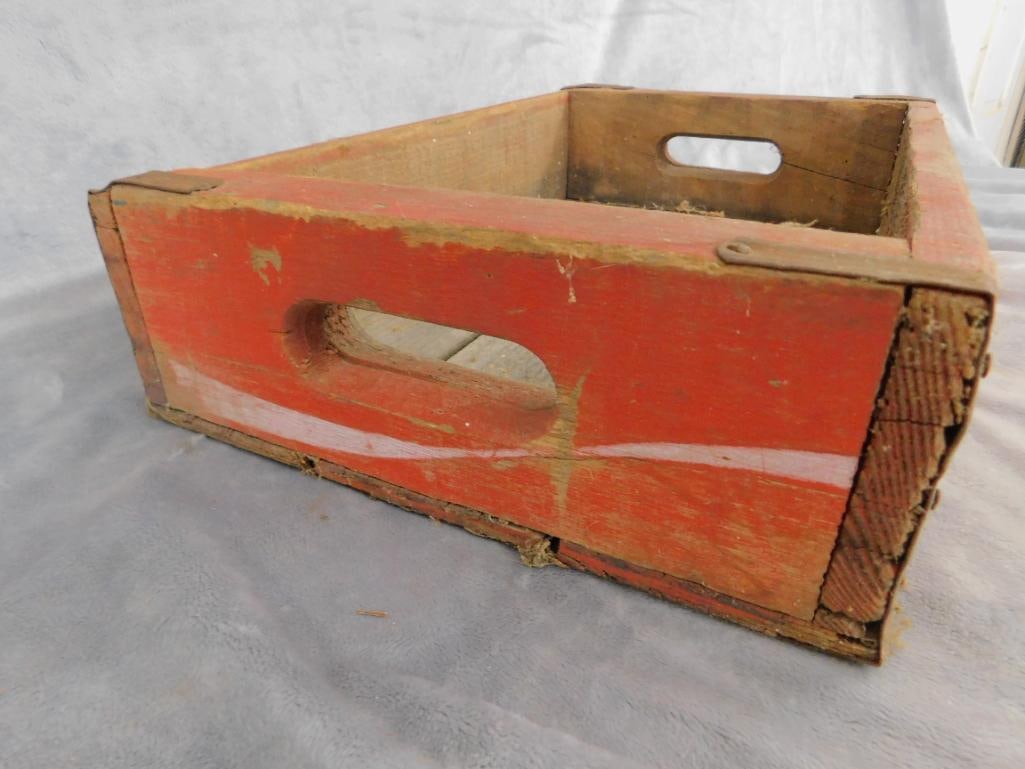 Vintage Wood Coca Cola Advertising Crate - 4.25" x 18" x 11.5" - 3