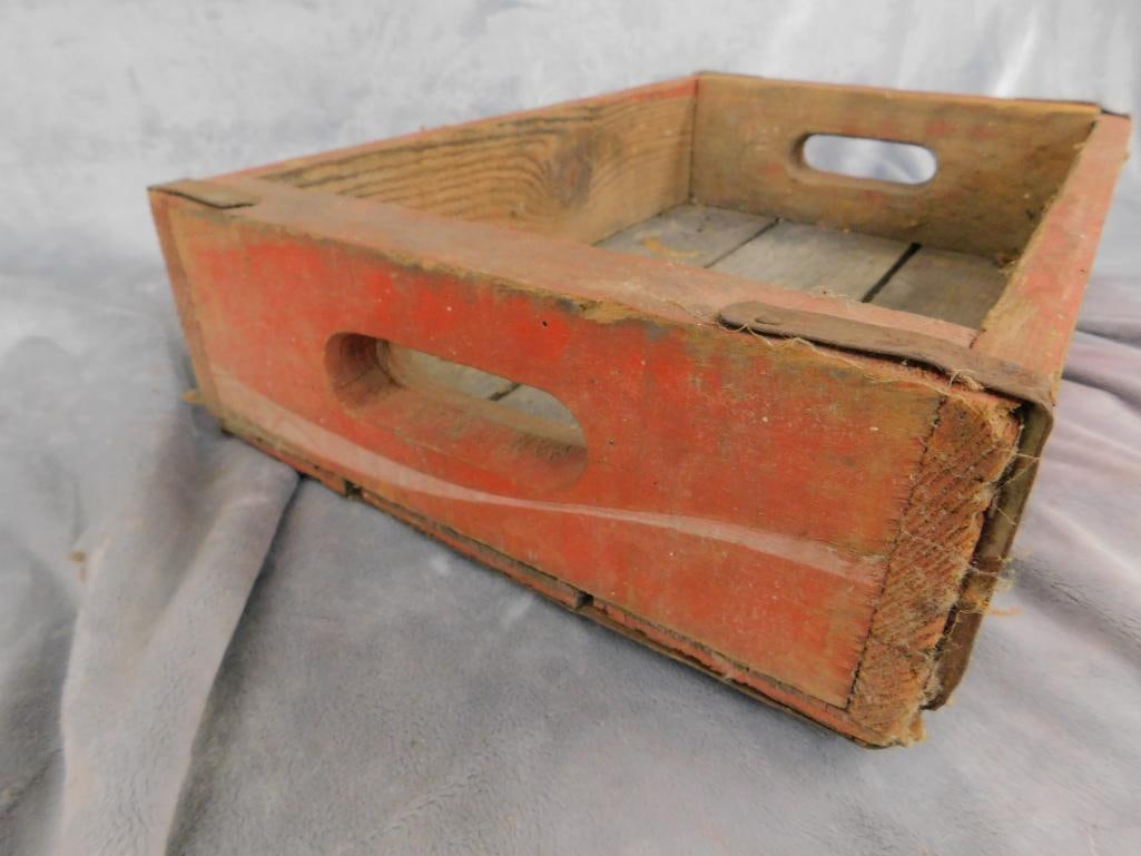 Vintage Wood Coca Cola Advertising Crate - 4.25" x 18" x 11.5" - 5