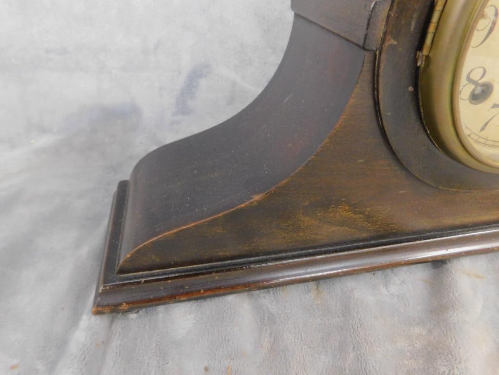 Ansonia Clock Co. - 8 Day Mantle Clock - Key and Pendulum - 9.5" x 18" x 4" - 5