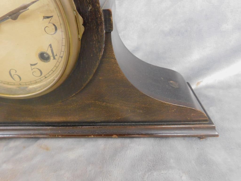 Ansonia Clock Co. - 8 Day Mantle Clock - Key and Pendulum - 9.5" x 18" x 4" - 6