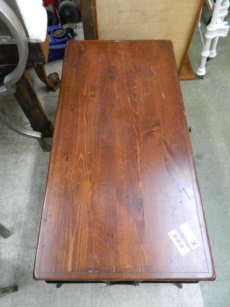 Habersham Style Pine & Metal Stand with Lift Up Top - 18" x 38" x 19" - 4