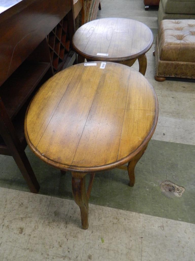 Pair of Side Tables - Signed Herman Furn. - 27" x 28" x 22" - 2