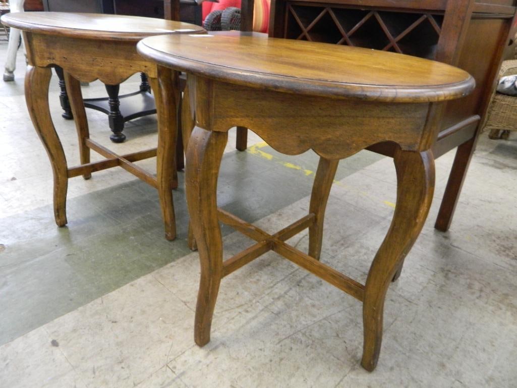 Pair of Side Tables - Signed Herman Furn. - 27" x 28" x 22" - 3