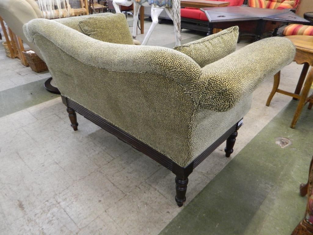 Upholstered Live Seat with Pillows - Leopard - 34" x 51" x 30" - 4