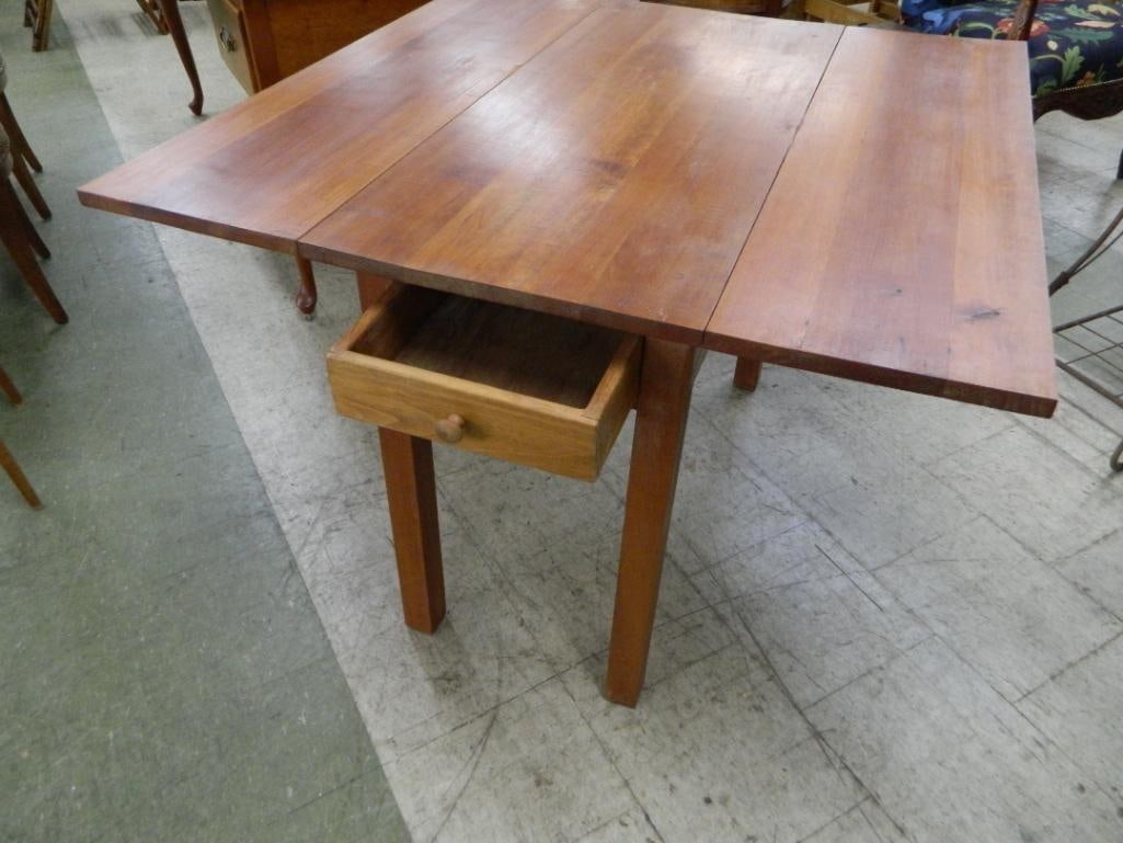 Drop Leaf Table - 2 Drawers - 30.5" x 42" x 42" - 3