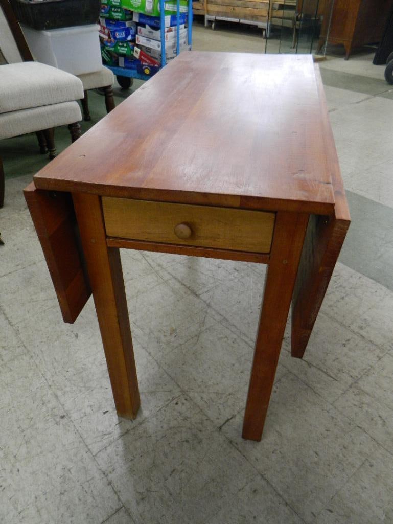 Drop Leaf Table - 2 Drawers - 30.5" x 42" x 42" - 5