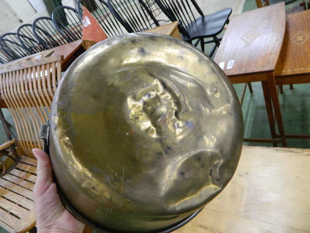 Copper Fixed Handled Bucket - 12" x 12.5" - 4