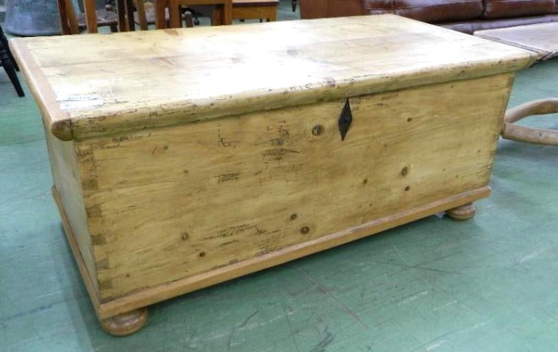 Dove Tailed Chest with Glove Box - 20.5" x 48" x 23.5": See Photos For Condition and Details