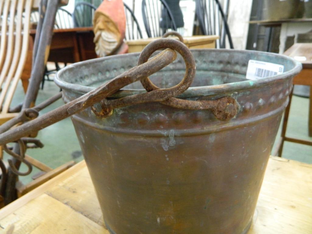 Copper Handled Bucket - 8" x 10" - 3