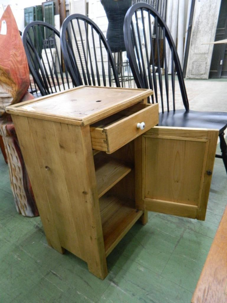 1 Door 1 Drawer Small Cabinet - 27" x 17" x 15" - 2