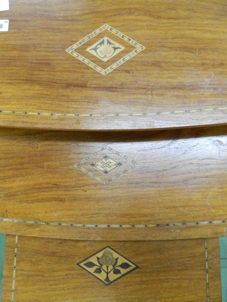 Inlaid Nesting Tables - Big One 25.5" x 25" x 13" - 2