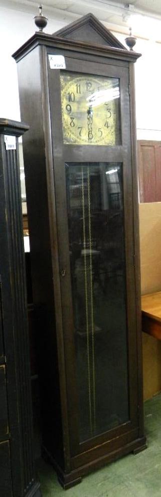 Vintage Grandfather Clock - No Weights - 82" x 19" x 11": See Photos For Condition and Details