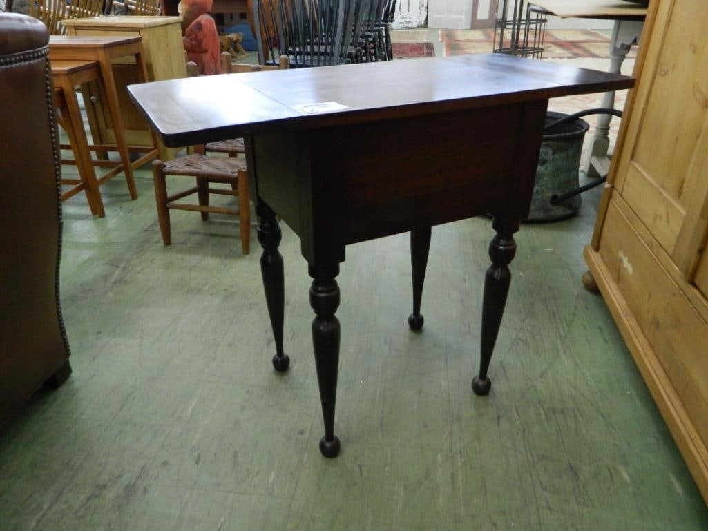 2 Drawer Drop Leaf End Table - 28" x 34" x 16" - 4