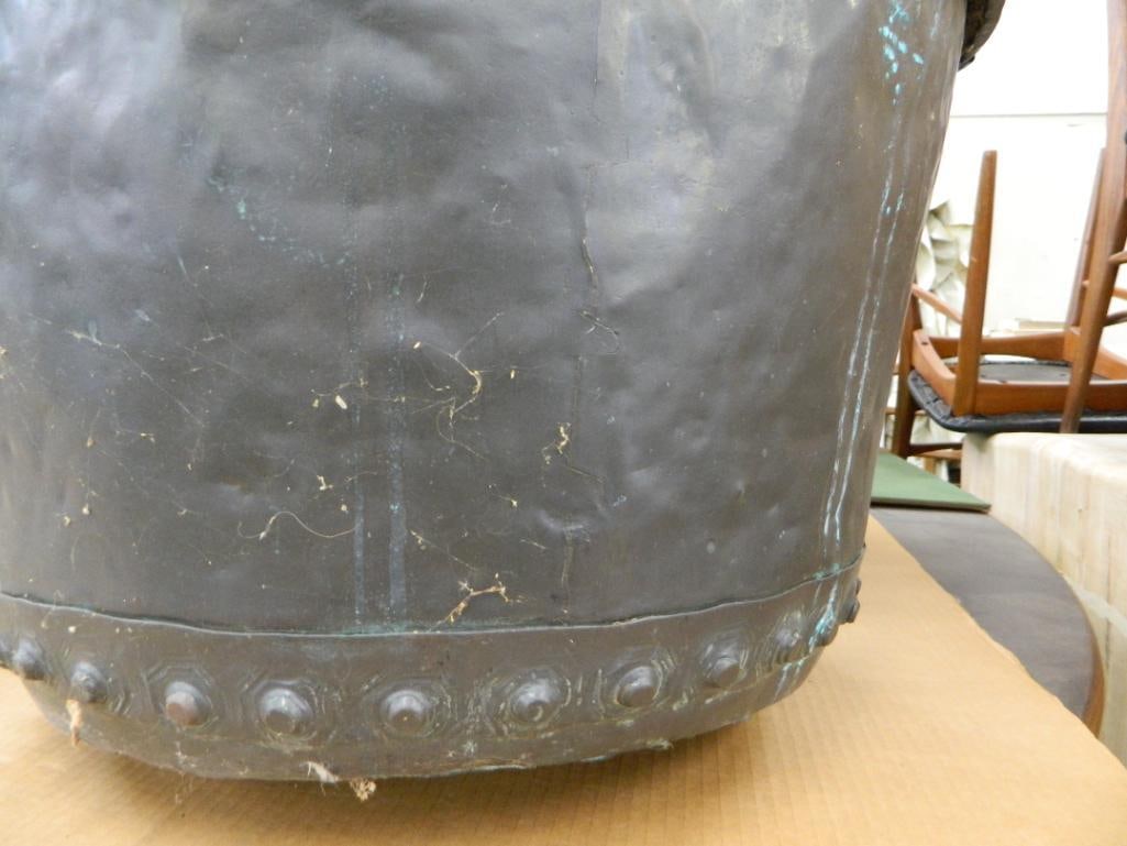 Copper Riveted Kettle with Handle - 16" x 27" - 4