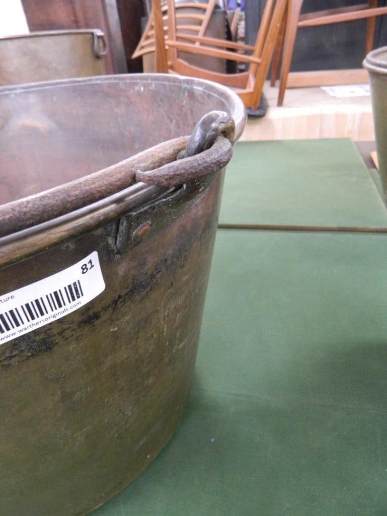 Brass Handled Bucket - 13" x 18.5" - 3