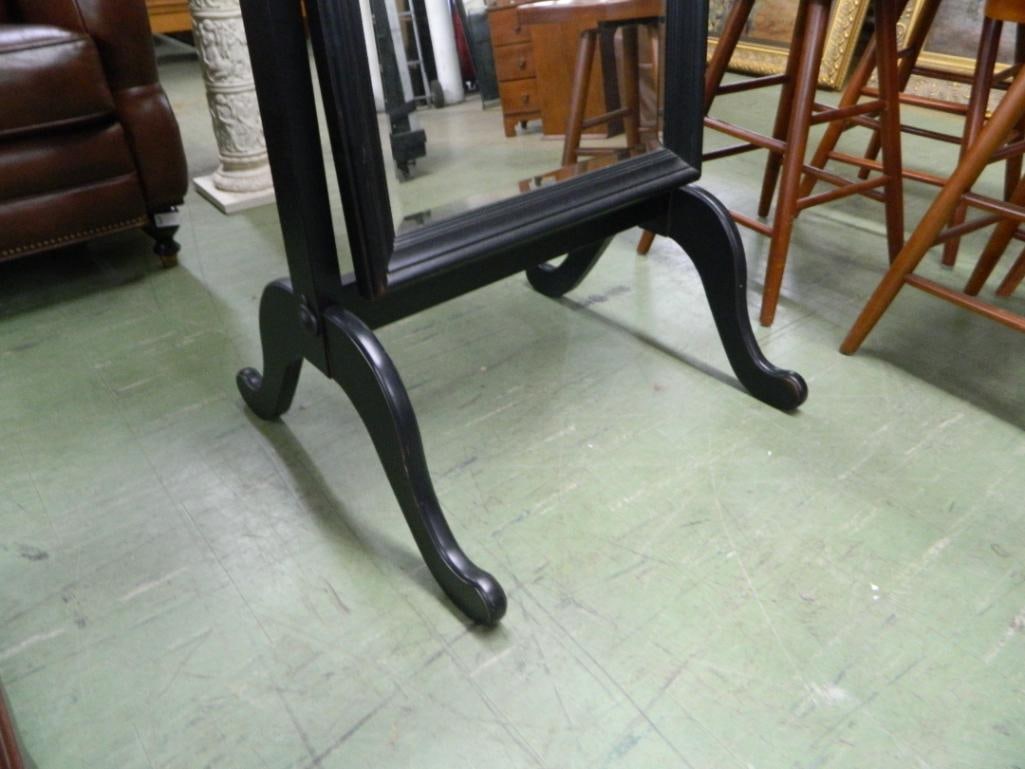Black Painted Pier Mirror - 67" x 28.5" x 25.5" - 2
