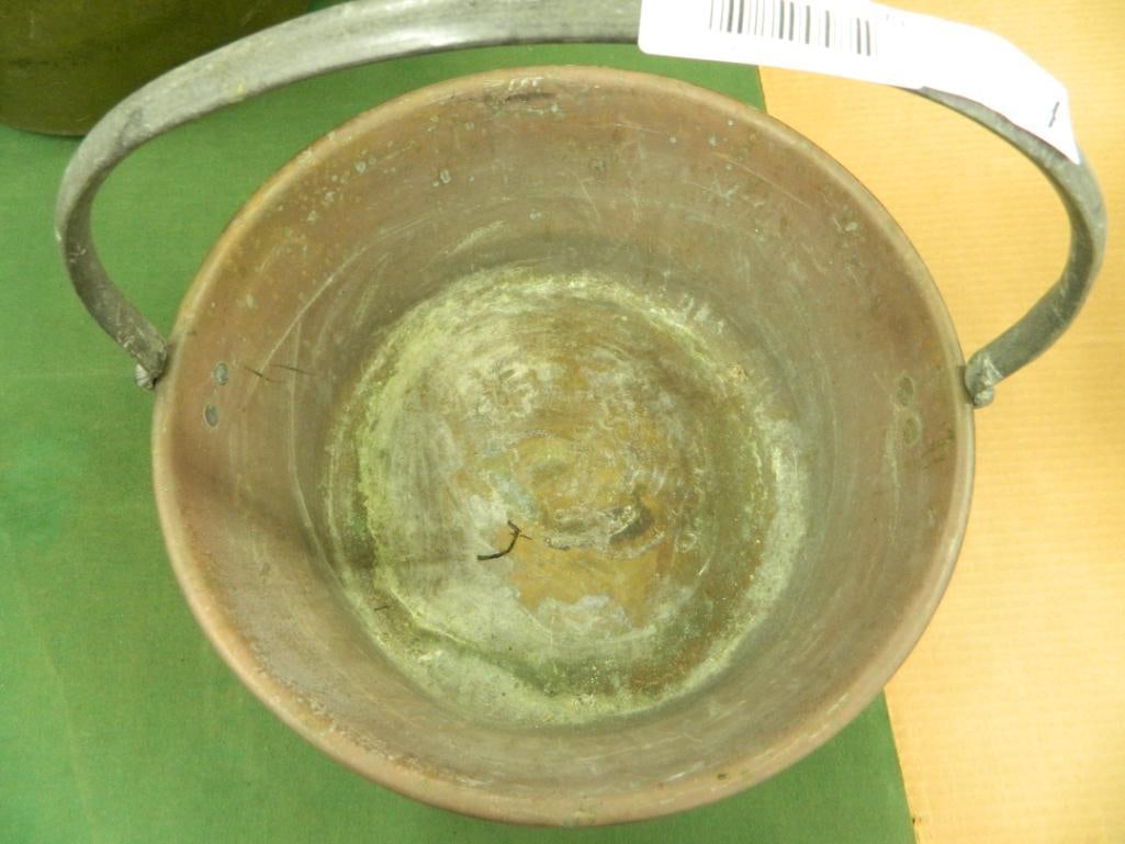 Brass Fixed Handled Bucket - 15" x 15" - 2
