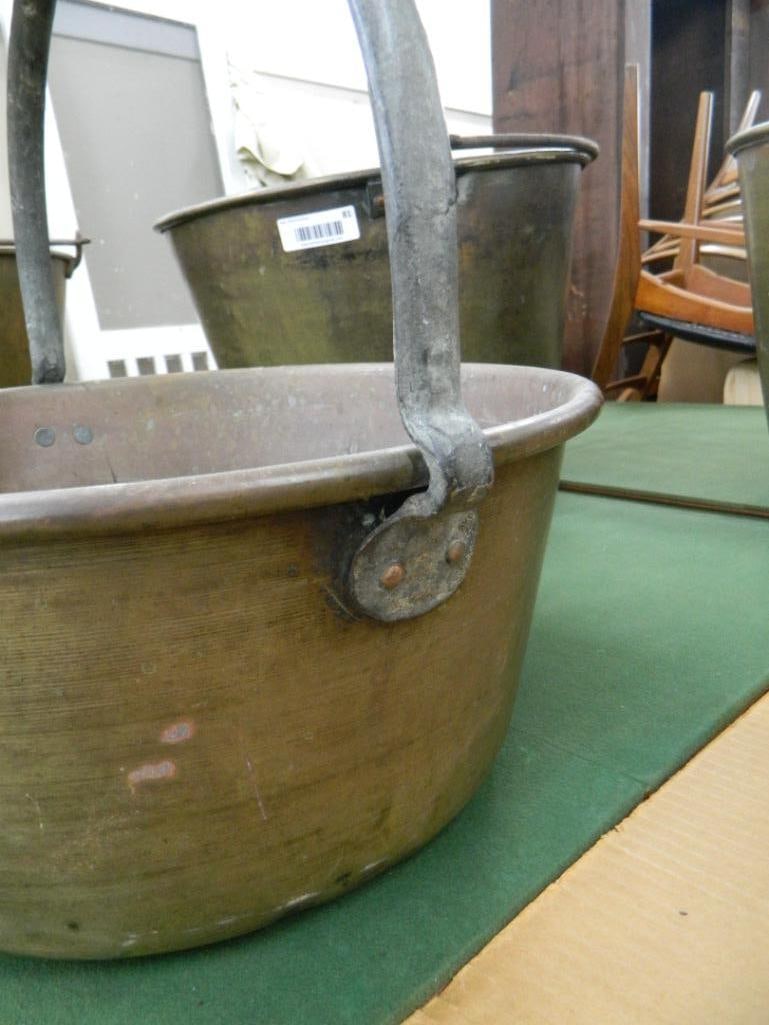 Brass Fixed Handled Bucket - 15" x 15" - 3