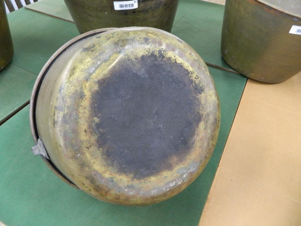 Brass Fixed Handled Bucket - 15" x 15" - 4