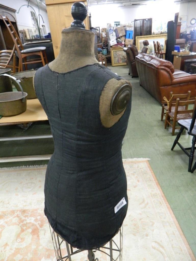 Vintage Dress Makers Mannequin with Iron Base - 59" x 14" x 12" - 3
