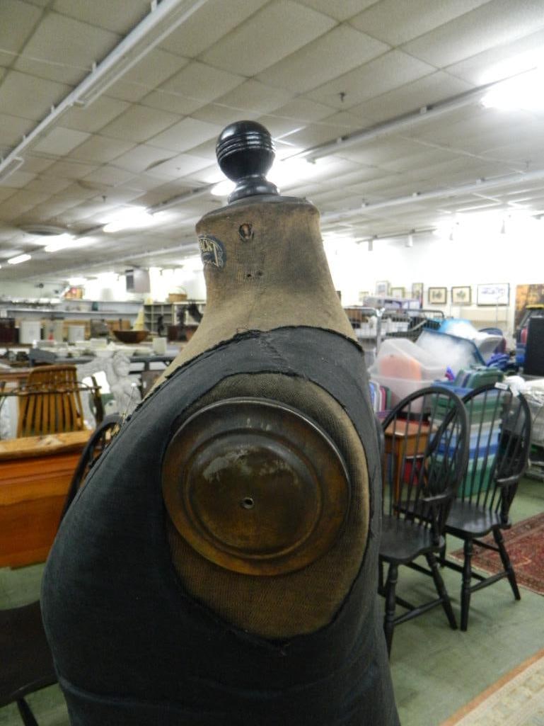 Vintage Dress Makers Mannequin with Iron Base - 59" x 14" x 12" - 5