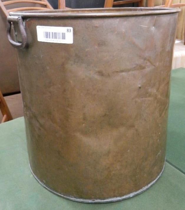 Copper Kettle with Handles - 14.5" x 15": See Photos For Condition and Details