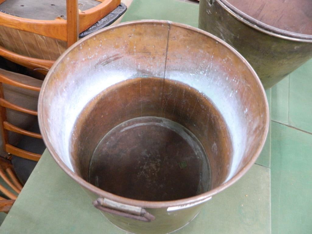 Copper Kettle with Handles - 14.5" x 15" - 2