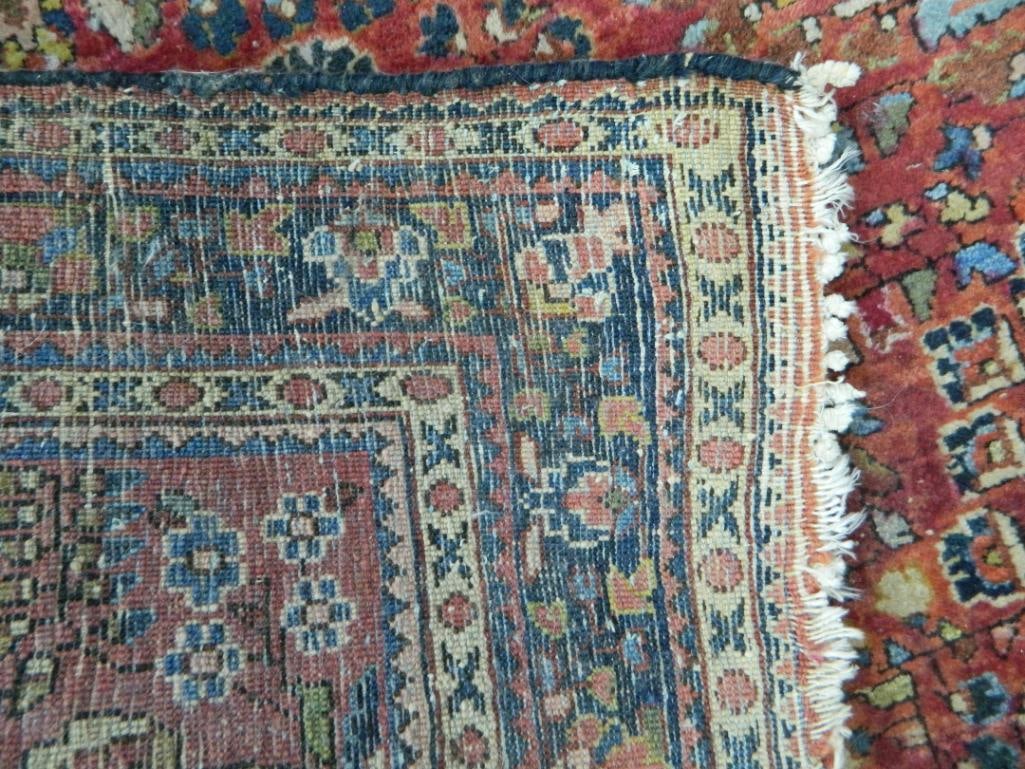 Wool Area Rug - Red and Blue - 57" x 39" - 3