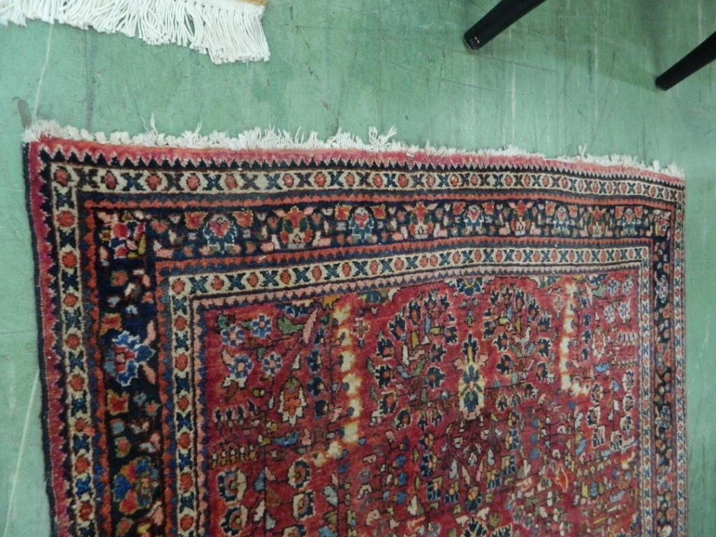 Wool Area Rug - Red and Blue - 57" x 39" - 5