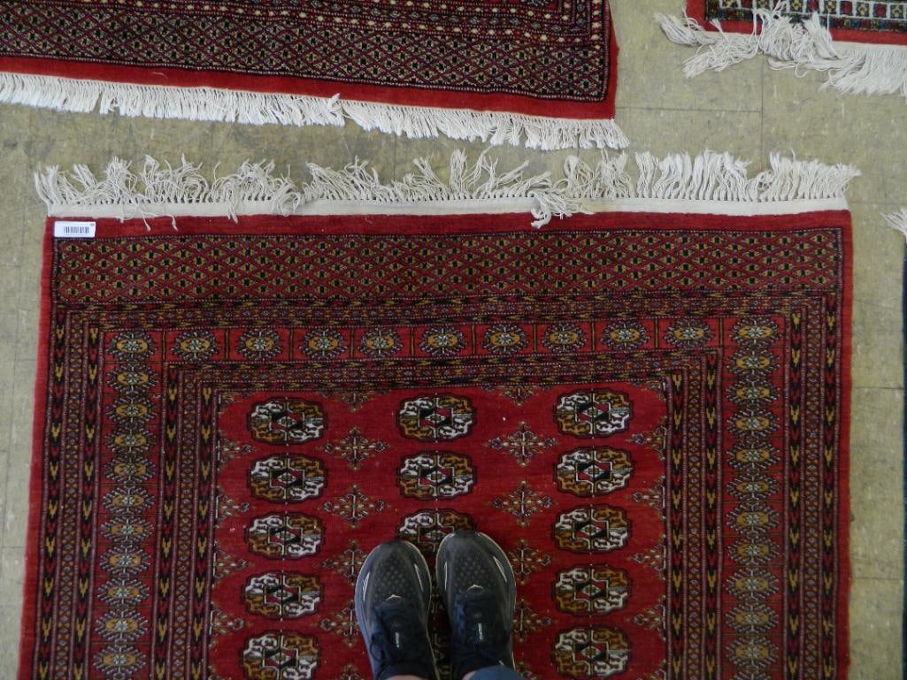 Area Rug - Maroon Black and Beige - 77" x 52.5" - 4