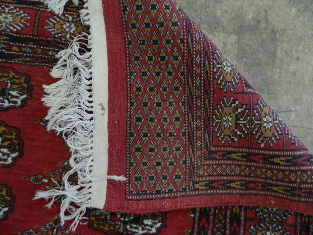 Area Rug - Maroon Black and Beige - 77" x 52.5" - 5