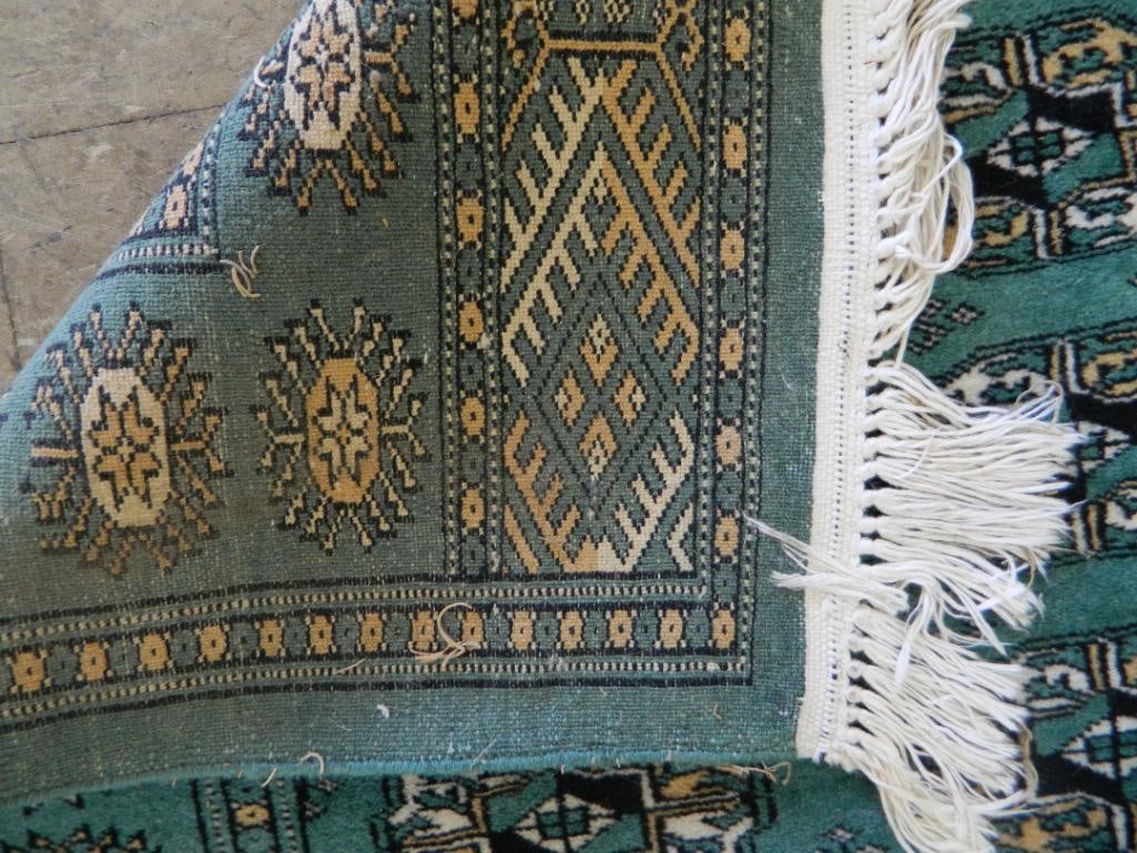 Runner - Teal Beige and White - 188" x 32" - 5