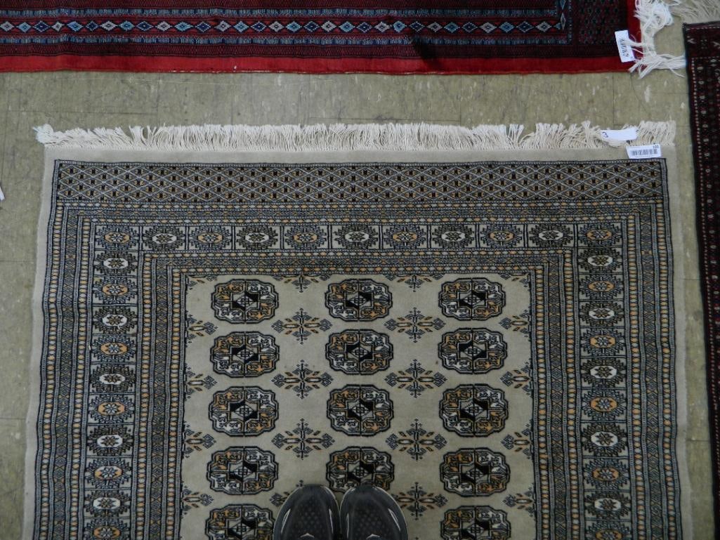 Area Rug - Beige Black and Peach - 77" x 49.5" - 3