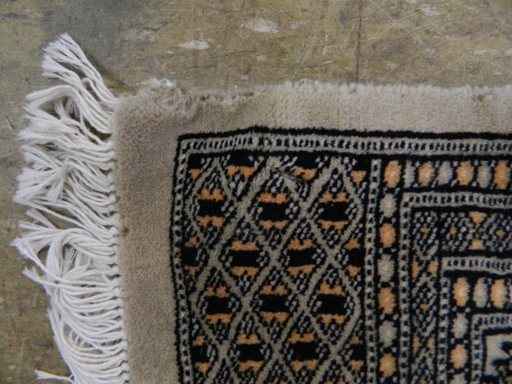 Area Rug - Beige Black and Peach - 77" x 49.5" - 6