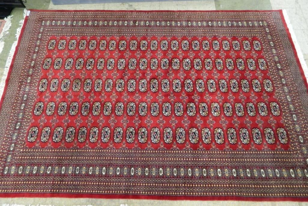 Room Size Red and Black - 110" x 73.5": See Photos For Condition and Details