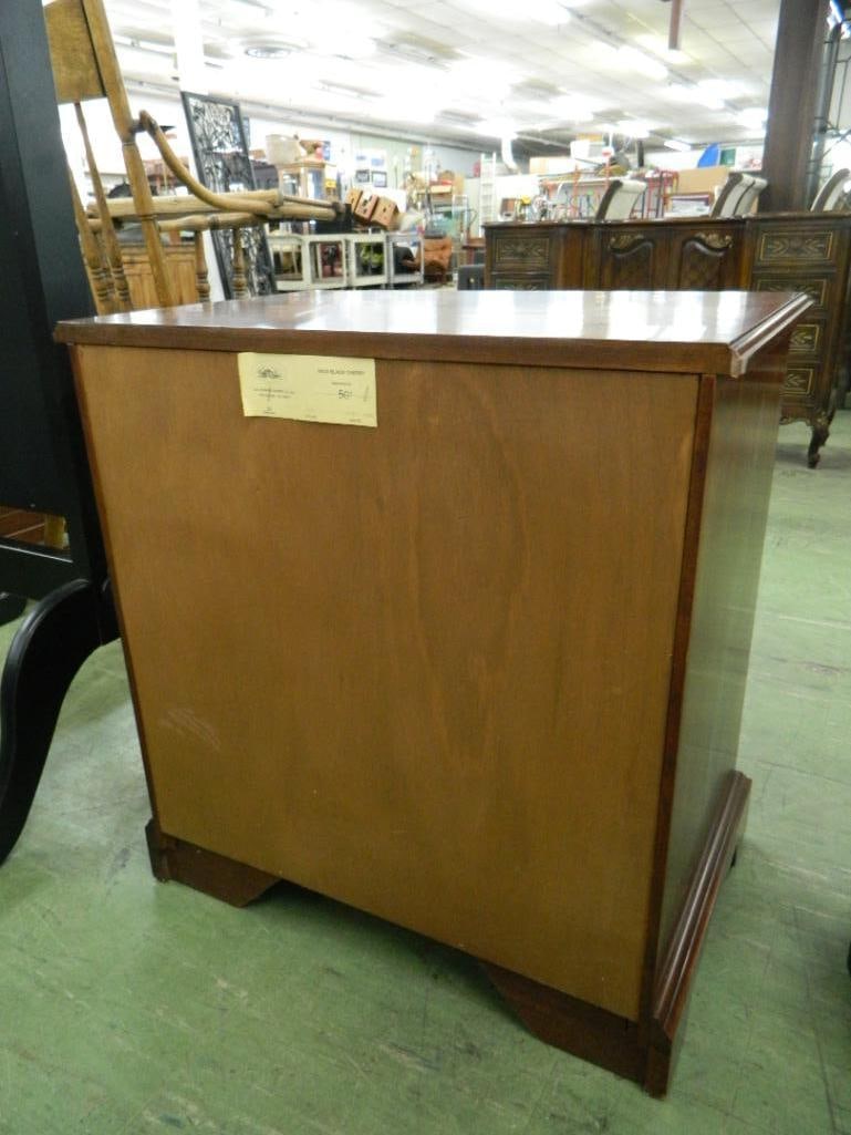 Henkel-Harris Cherry Night Stand - 1 Drawer 2 Doors - 26"x 24" x 16" - 4