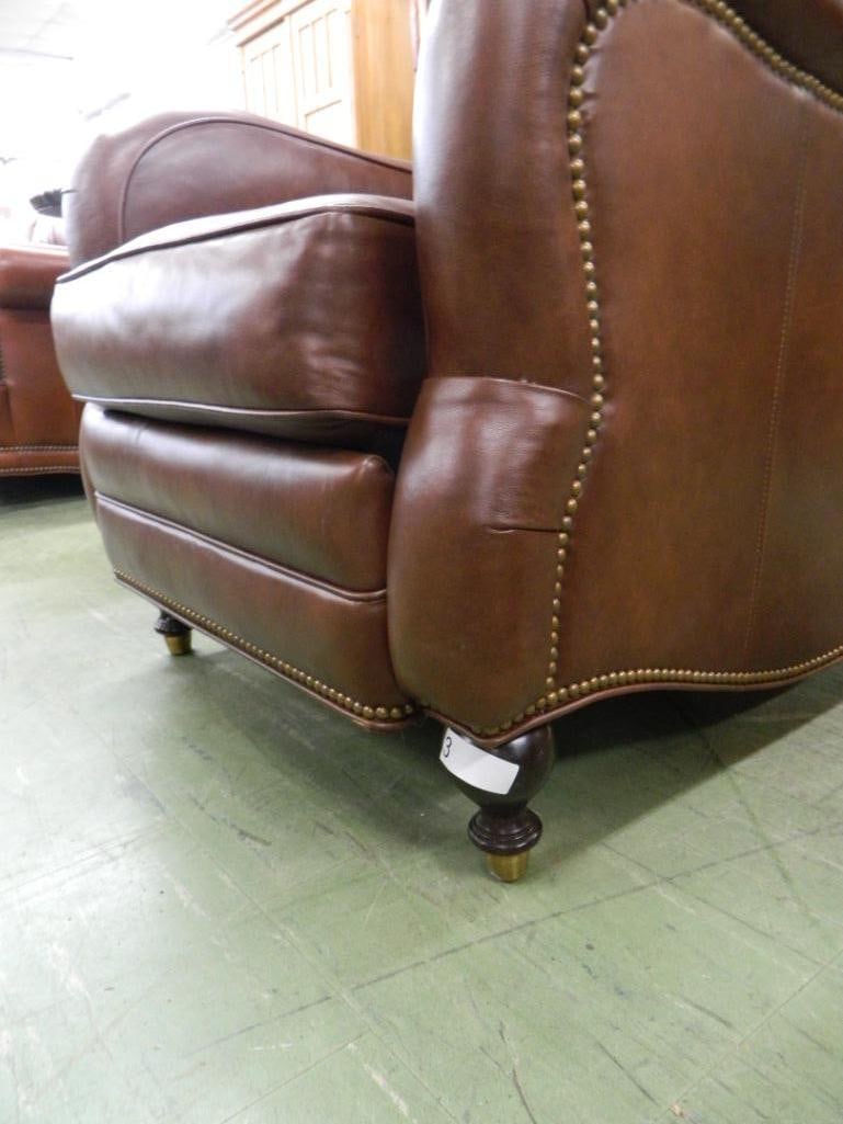 Motioncraft Leather Recliner with Tacks - 41" x 31" x 40" - 2